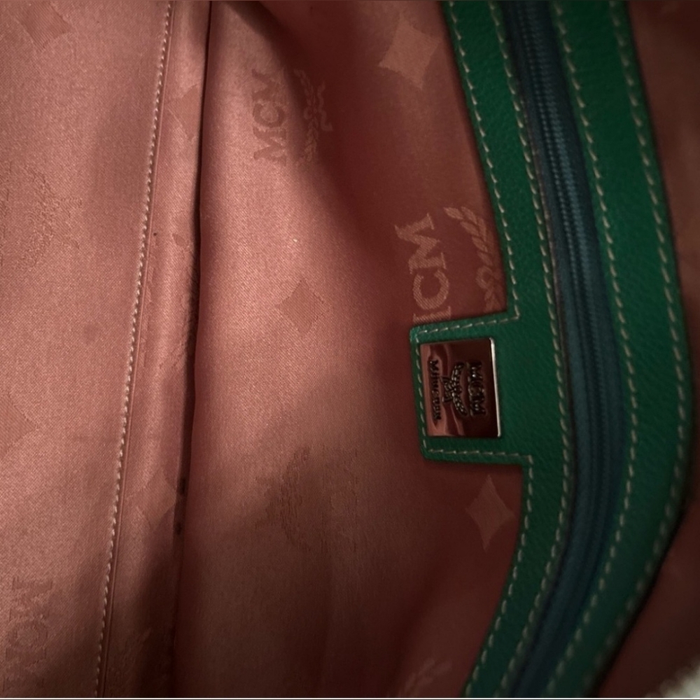 MCM Pebbled Leather Boston Bag - Picture 6 of 7
